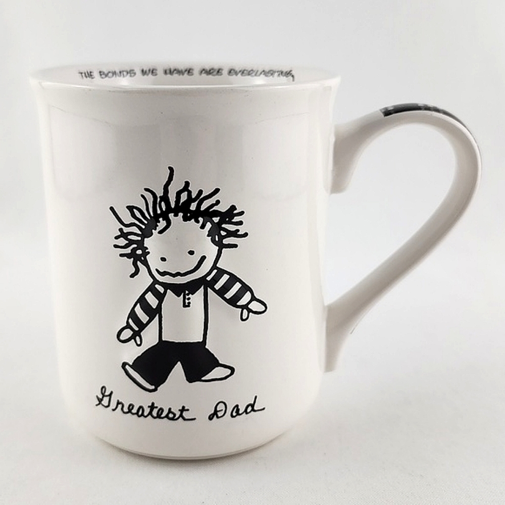 Children Of The Inner Light White Greatest  Dad Porcelaine Mug Black White 16oz